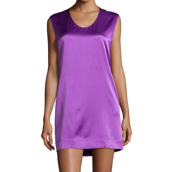 helmut lang purple dress
